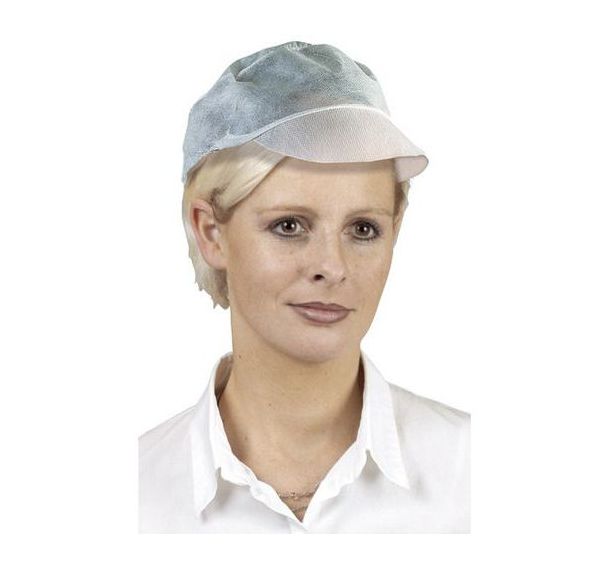 Lot de 10 Casquette à visière - Blanc