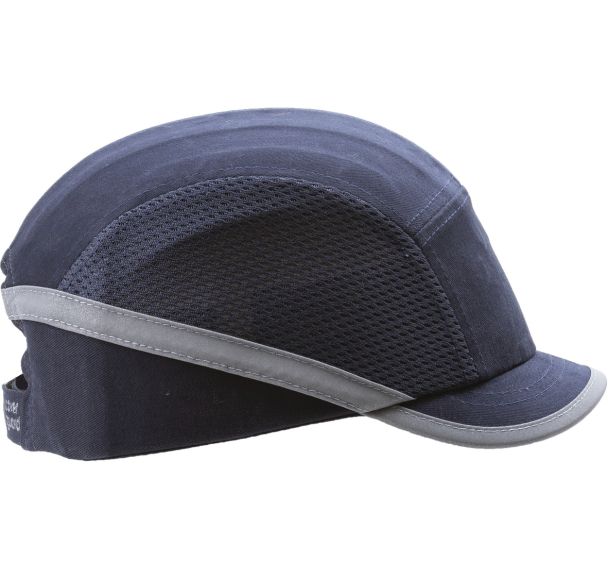 Lot de 10 Casquette anti-heurt aérée visière courte - Bleu