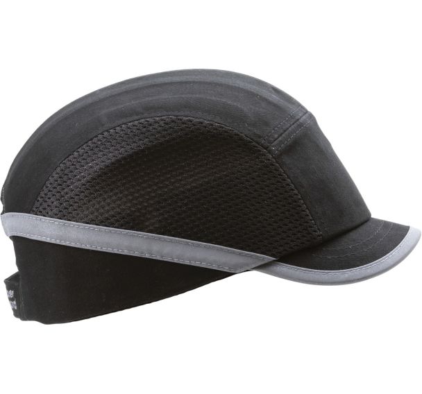 Lot de 10 Casquette anti-heurt aérée visière courte - Noir