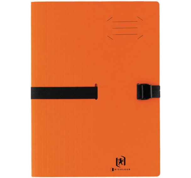 Lot de 10 Chemise à Sangle Clip'N'Go A4 Orange - Orange