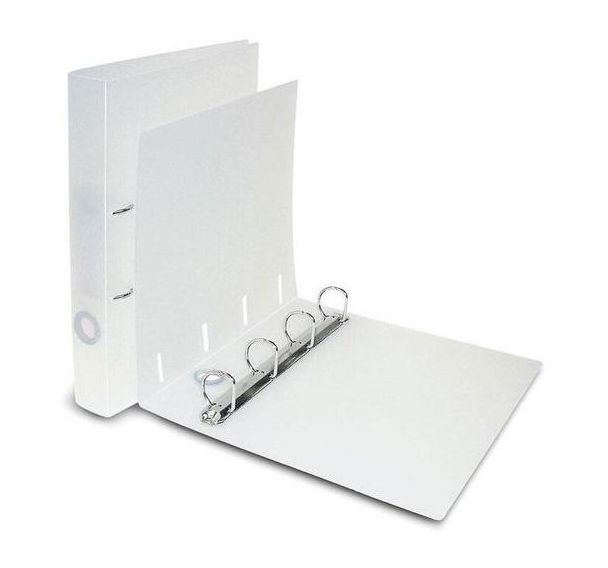 Lot de 10 Classeur A4: PP: 4 anneaux: 42/35 mm: transparent