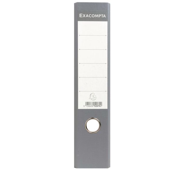 Lot de 10 Classeur à levier gris dos de 70mm avec perforateur A4