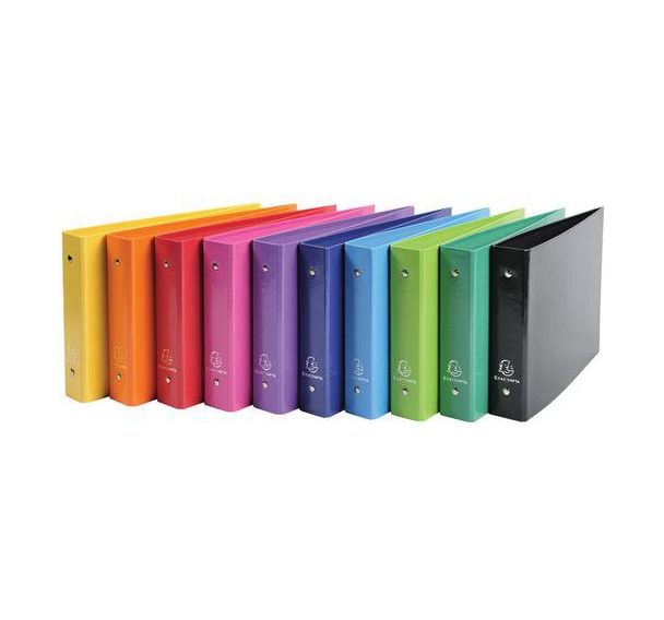 Lot de 10 Classeur rigide rembordé pour fiches bristol 125x200mm 25mm
