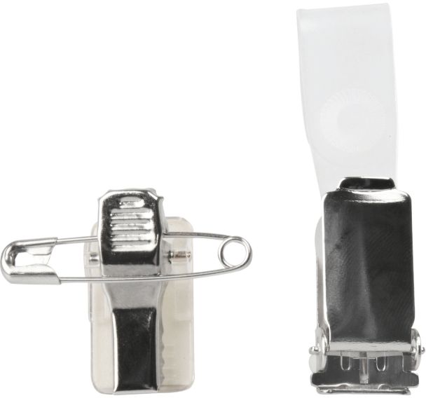 Lot de 10 Clips pour badges