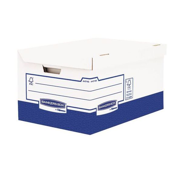 Lot de 10 Conteneur pour boîtes d'archive Bankers Box Heavy Duty A4+