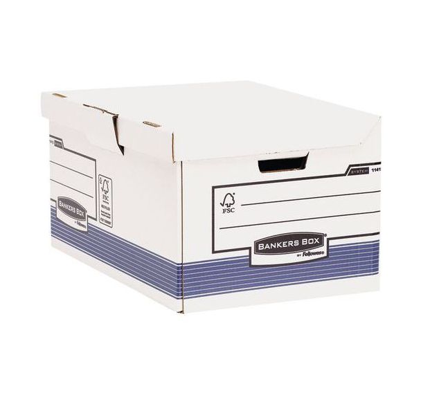 Lot de 10 Conteneur pour boîtes d'archive Bankers Box automatique A4+