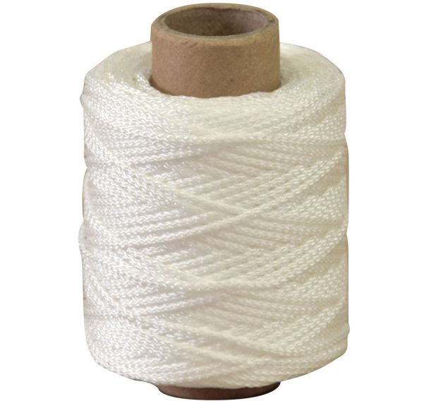Lot de 10 Cordeau tressé en polypropylène blanc - 85m