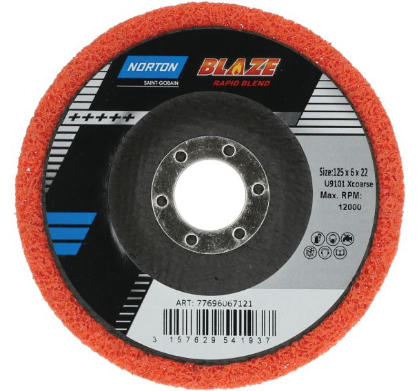 Lot de 10 Disque abrasif moyeu déporté Blaze Ø125x6x22.2mm grain gros