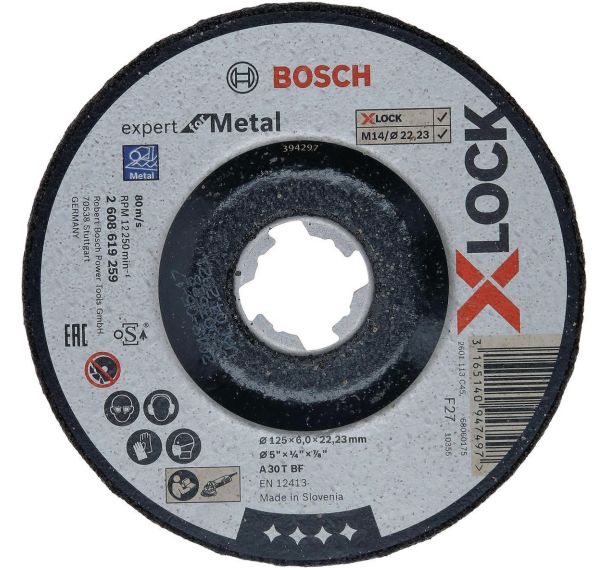 Lot de 10 Disques abrasifs X-LOCK Expert for Metal