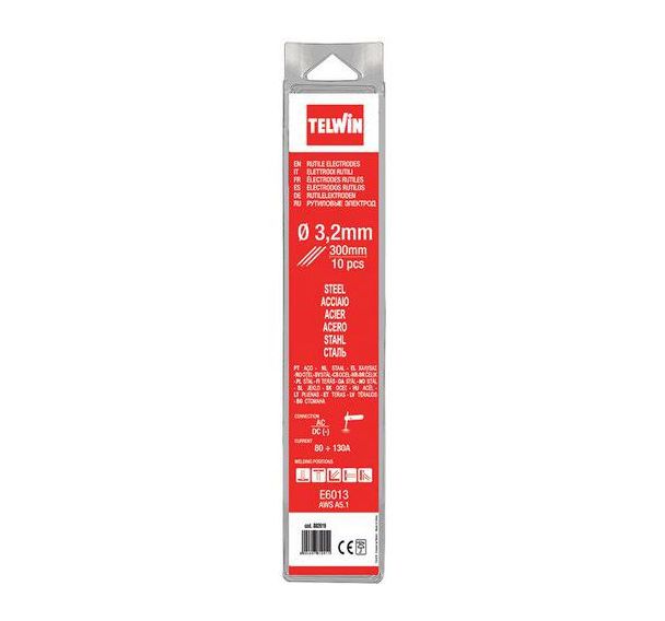Lot de 10 Électrodes rutiles de diam. 3,2mm pour le soudage de l'acier