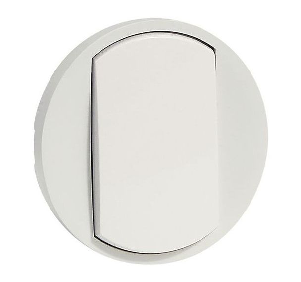 Lot de 10 Enjoliveur large pour poussoir soft à couleur blanche