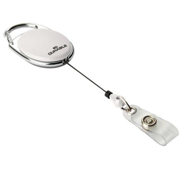 Lot de 10 Enrouleur pour badge ovale