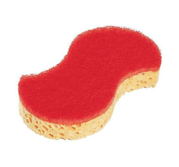 Lot de 10 Éponges à récurer - Ergonomique - Spontex rouge