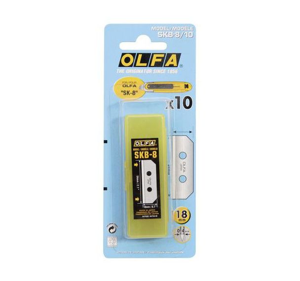 Lot de 10 Lames de rechange pour cutter SK8 - Lame non sécable