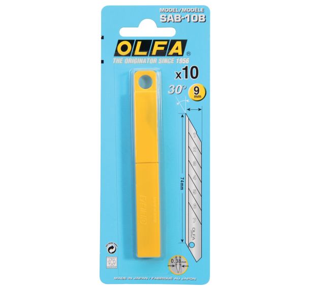 Lot de 10 Lames de rechange pour cutter graphique - Inox