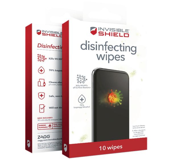 Lot de 10 Lingettes désinfectantes InvisibleShield x10