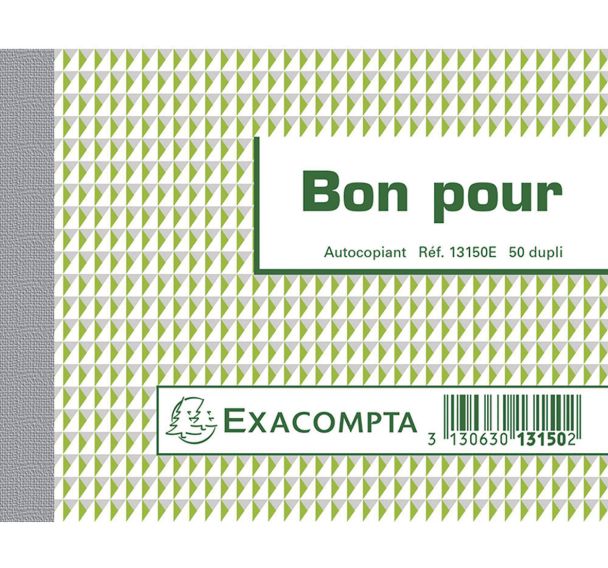 Lot de 10 Manifold Bon pour 10,5x13,5cm 50 feuillets dupli autocop.