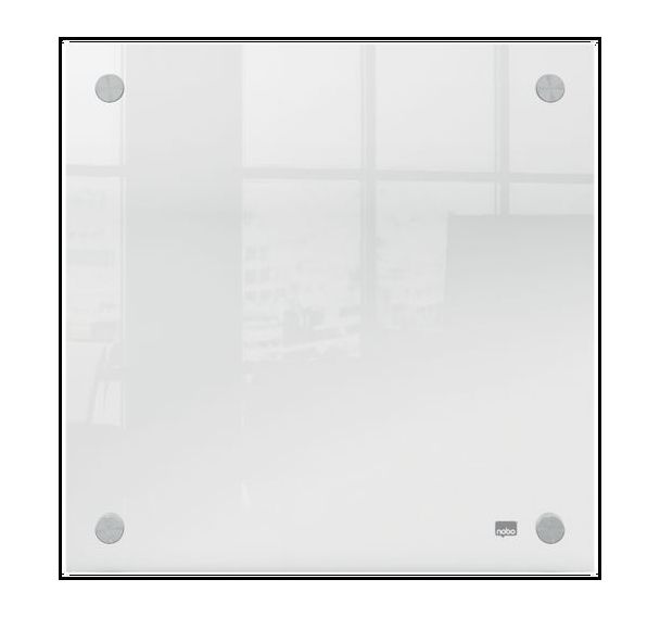 Lot de 10 Mini tableau blanc mural acrylique Nobo - 300x300 mm