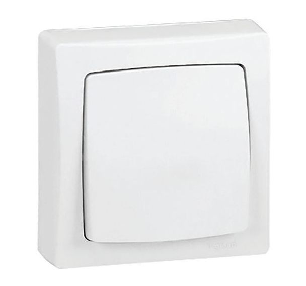 Lot de 10 Permutateur 10 A, appareillage saillie complet blanc Legrand