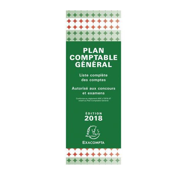Lot de 10 Plan comptable général accordéon 19x7,5cm