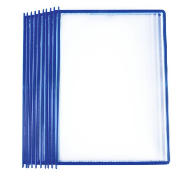 Lot de 10 Poche à pivots Easy Load - A4 - PP - bleu