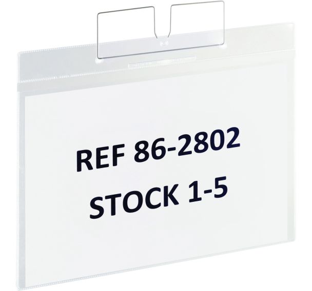Lot de 10 Poche logistique à accrocher - paysage - A4