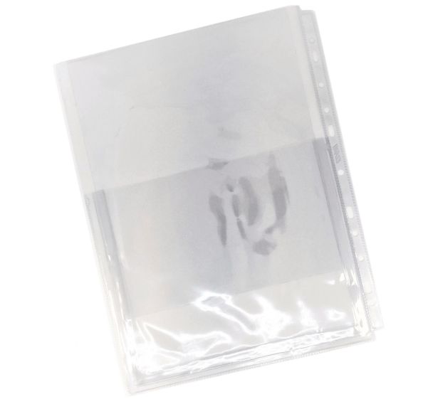 Lot de 10 Pochette PVC A4 avec soufflet 2 cm et rabat