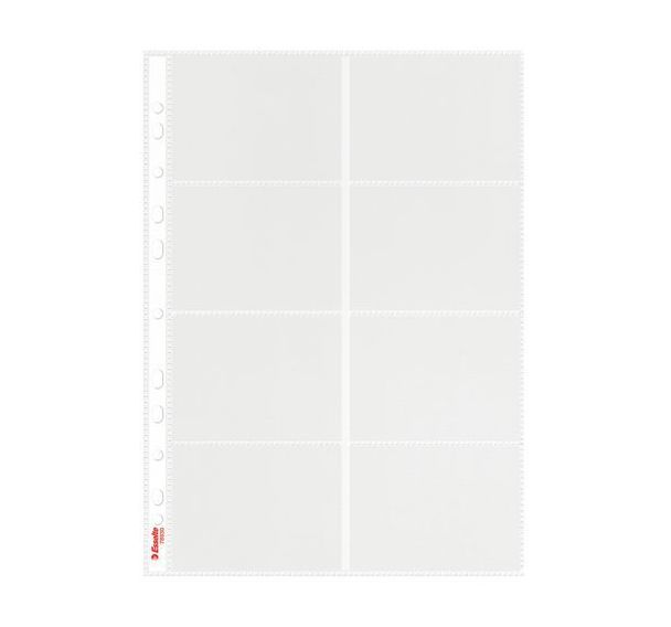 Lot de 10 Pochette perforée 16 cartes de visite