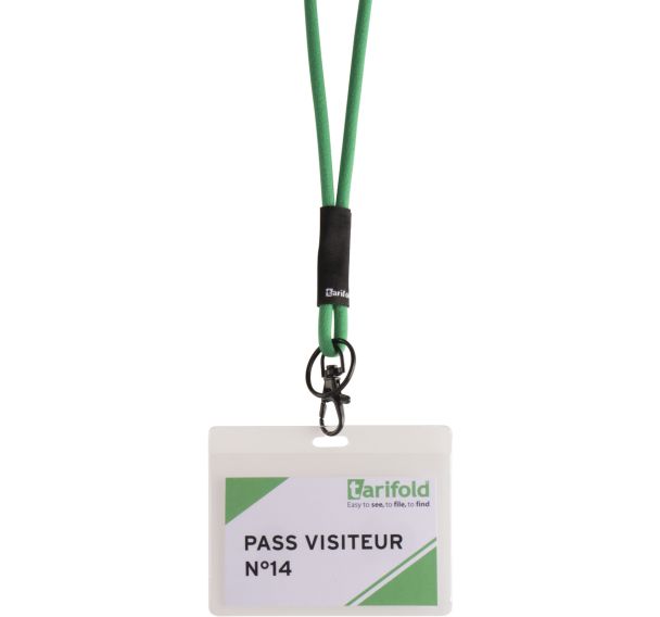 Lot de 10 Porte-badges souple - Antimicrobien - Transparent