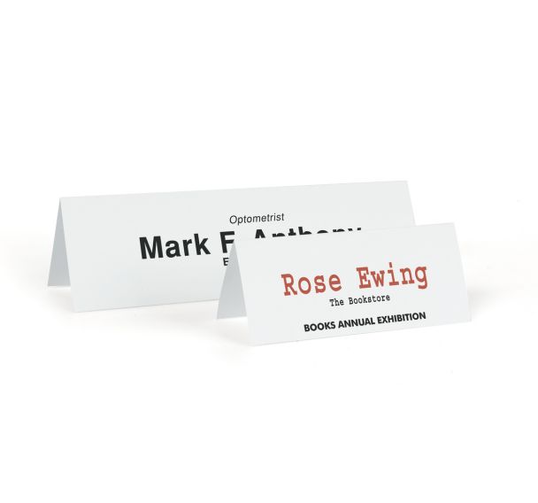 Lot de 10 Porte-nom avec insert - 210x63 mm