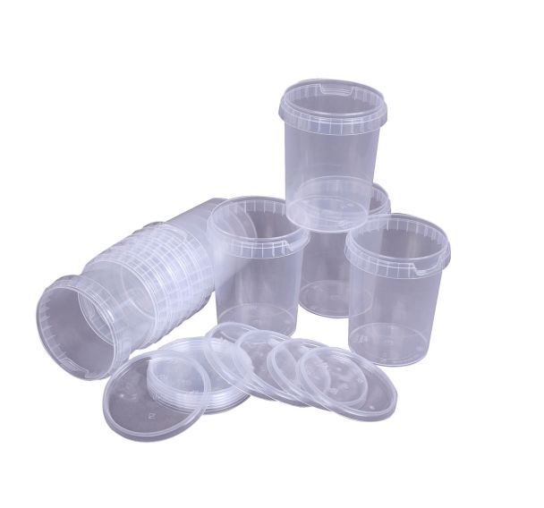 Pot 500ml avec couvercle à clipser