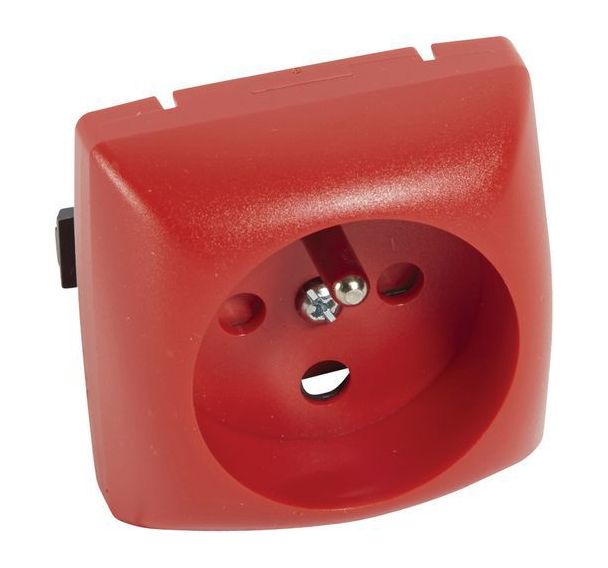 Lot de 10 Prise de courant 2P+T à détrompage - blanc