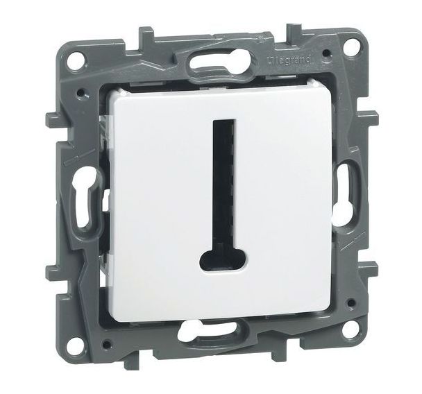 Lot de 10 Prise téléphone en T niloé one blanc pur 76 x 76 x 41 mm