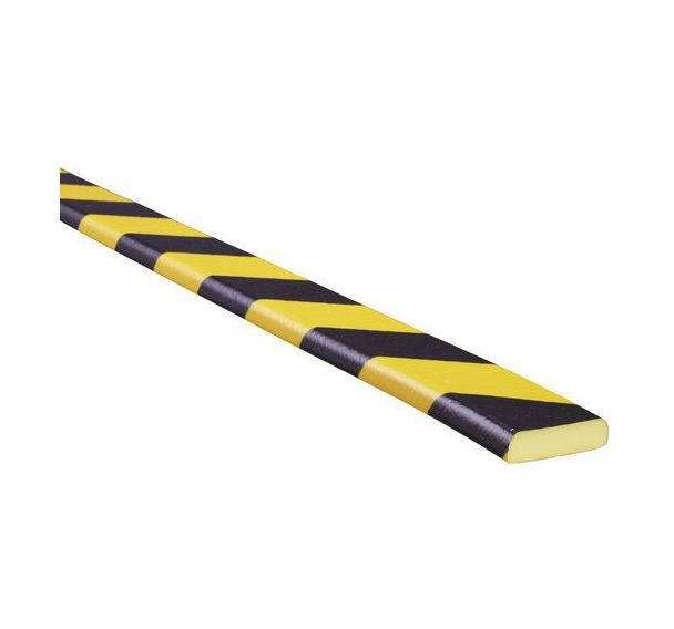 Lot de 10 Profilé de protection Noir/Jaune Type A+ en 10x1m