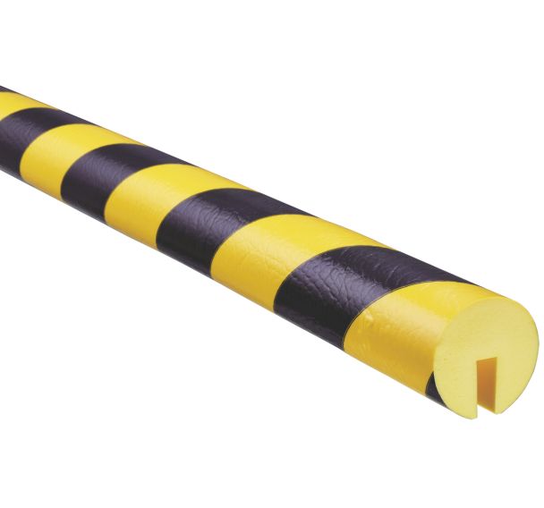 Lot de 10 Profilé de protection Noir/Jaune Type B+ en 10x1m