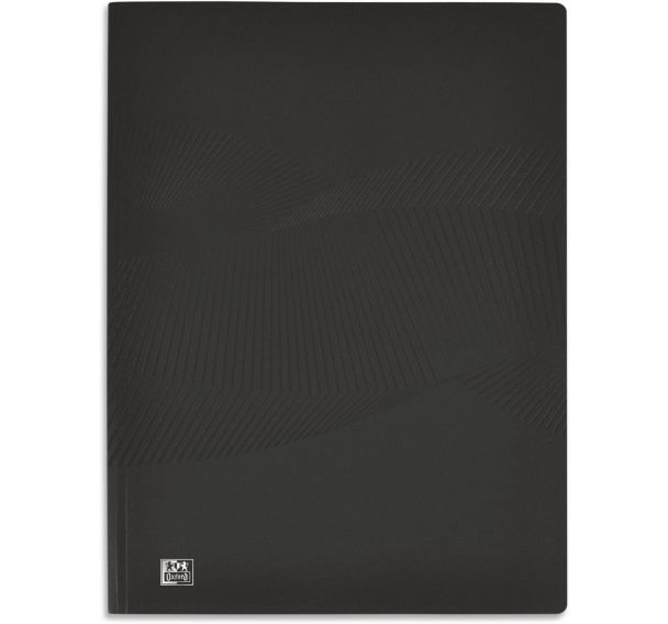 Lot de 10 Protège documents Oxford Osmose A4 80 vues Polypro - Noir