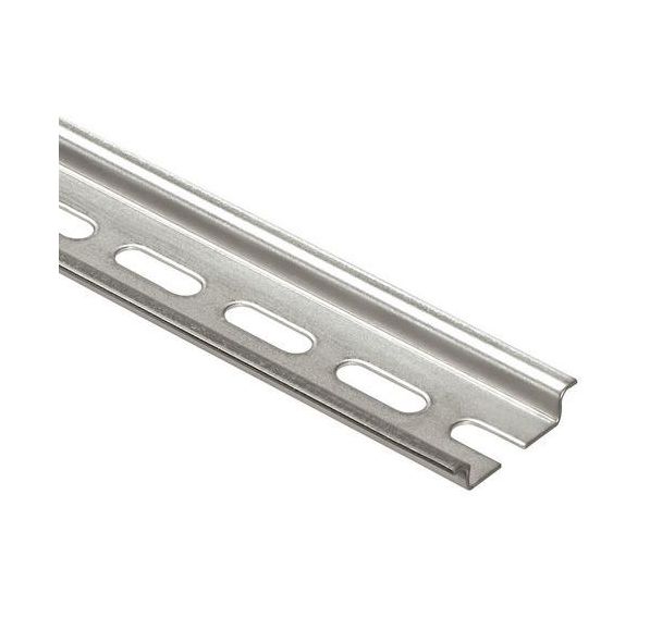 Lot de 10 Rail symétrique avec oblongs a couper L 2M P 7,5 mm
