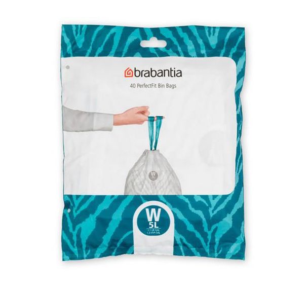 Lot de 10 Sac poubelle Code W 5L - 40 sacs - Brabantia
