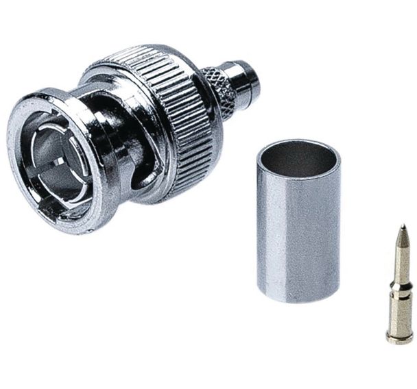 Lot de 10 Sachet de 10 connecteurs BNC 75 OHM A SERTIR POUR KX6