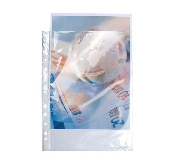 Lot de 10 Sachet de 10 pochettes perforées PP haute qualité 9/100e A4