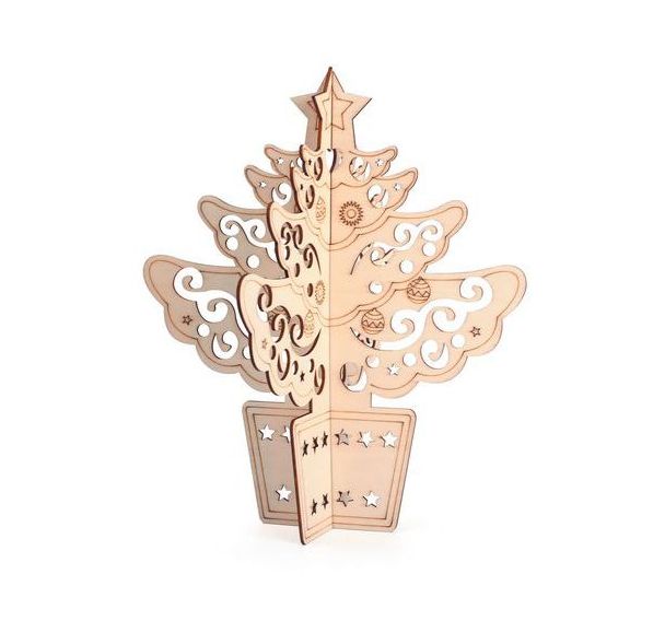 Sapins à plat à colorier (lot de 10)