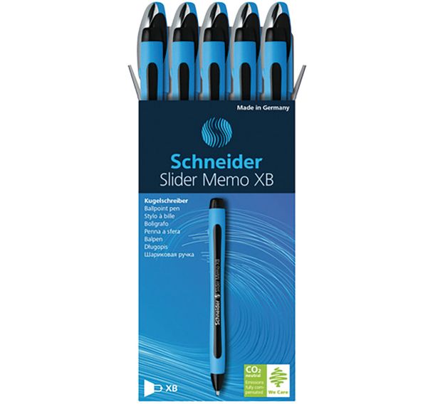 Lot de 10 Stylo bille - Memo XB - bleu/noir - 10 pcs - Schneider