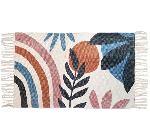 Lot de 10 Tapis de sortie de bain Arc en ciel - Coton - 50x80 cm