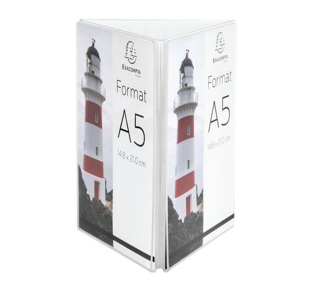 Lot de 10 Triptyque porte-visuel A5 vertical