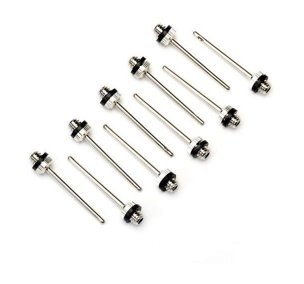 Lot de 10 aiguilles métalliques pour gonfleur
