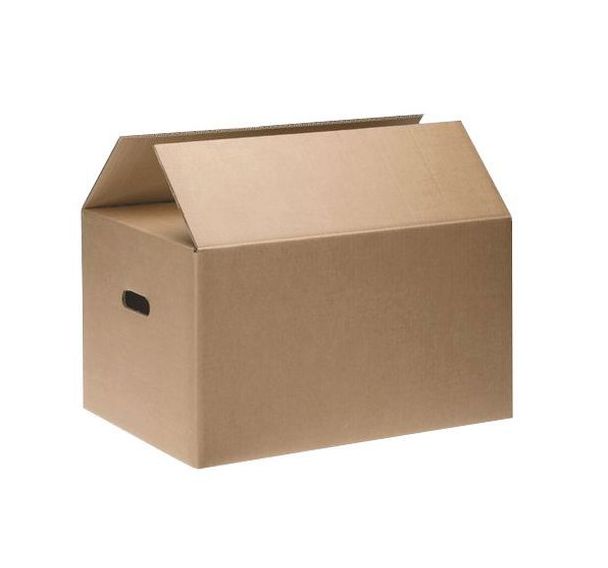 Lot de 10 caisse de déménagement - Double cannelure - À poignée