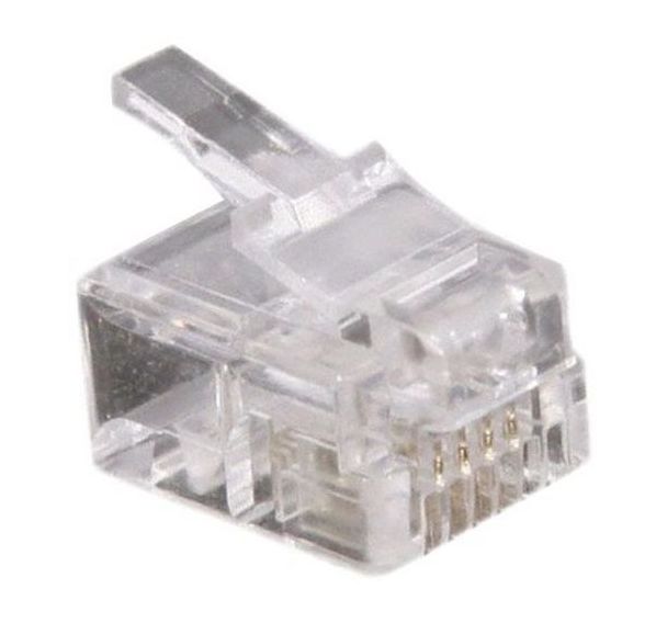 Lot de 10 connecteurs RJ11 4-6