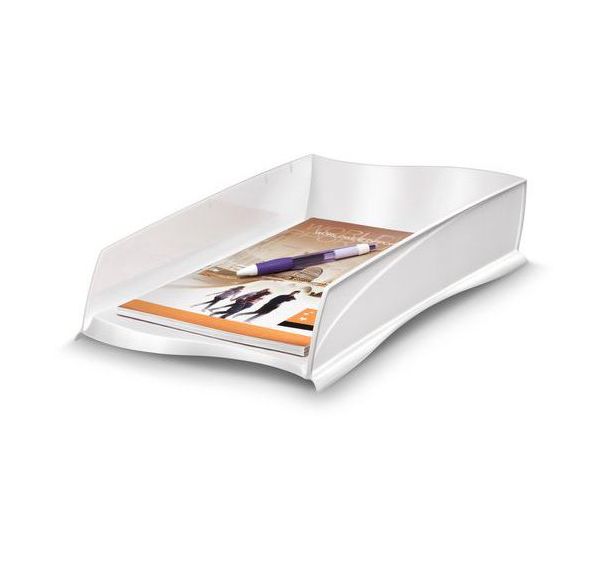 Lot de 10 corbeilles à courrier ISIS XTRA STRONG Blanc