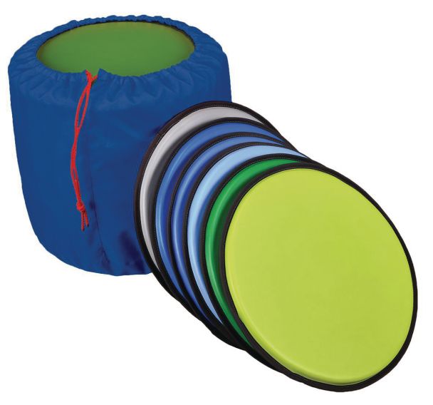 Lot de 10 coussins avec sac de rangement Confetti