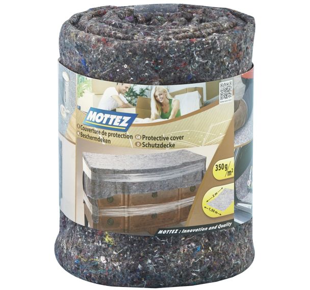 Lot de 10 couverture de protection textiles recyclables - Mottez